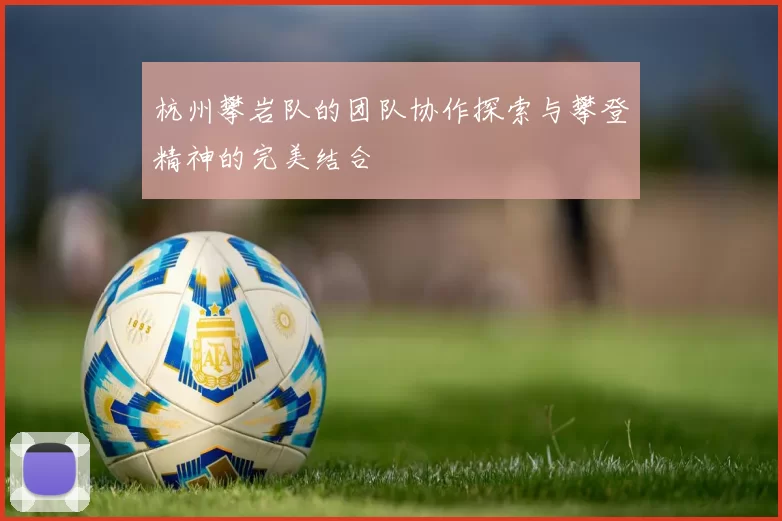杭州攀岩队的团队协作探索与攀登精神的完美结合